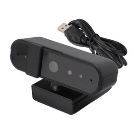 Facial Recognition Webcam 1080P Auto Focus 120 Degree Wide Angle Plug and Play USB PC Webcam with Private Cover for Win 10 11