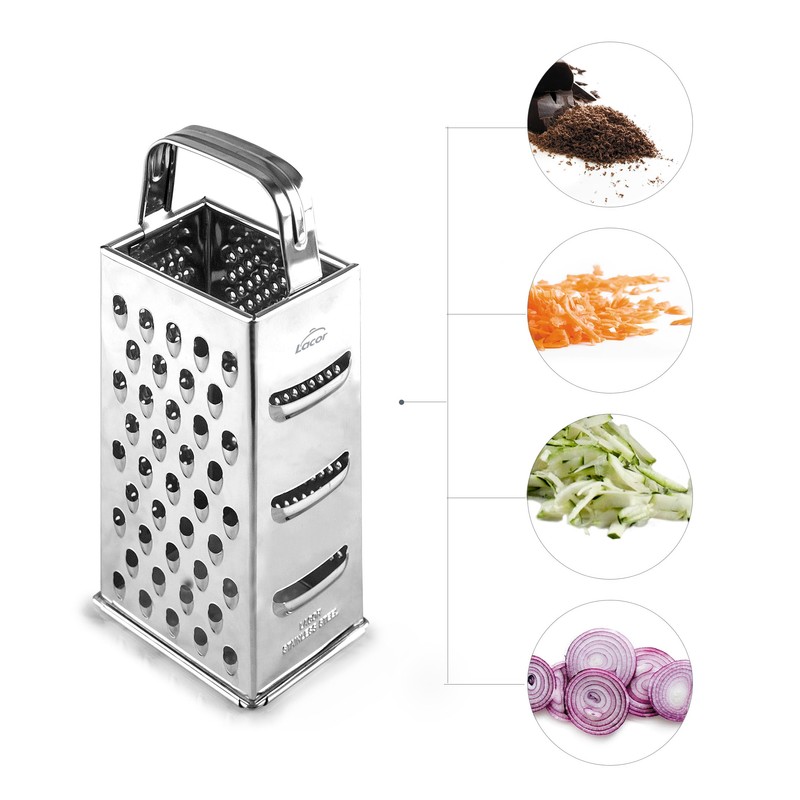 Lacor - 60305 - Grater 6 in 1, robust and