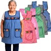 Cuitáxi Traditional Mexican apron for women with pockets beautiful flower