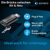 sonero® Micro USB auf USB-C Adapter, kompatibel mit Apple Geräten,
