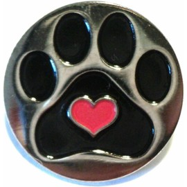GBJUK Heart Paw Print Enamel Pin Badge with Butterfly Back Metal, Metal