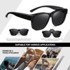 HAOLOTA Over Glasses Sunglasses for Women Men Polarized Square Fit