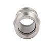uxcell® M20 Male Thread Stainless Steel Hex Nipple Tube Pipe