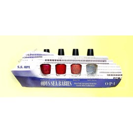 OPI Nail Lacquer "ODYS-SEA BABIES MINI NAIL LACQUERS" 4 x 3.75 mL RARE VHTF NIB!