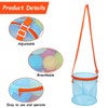 Amabro 2Pcs Sea Shell Bags for Beach, Mesh Seashell Holder