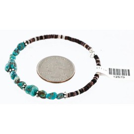 $80Tag Certified Navajo Navajo Turquoise Native American WRAP Bracelet 390830591848 Made by Loma Siiva