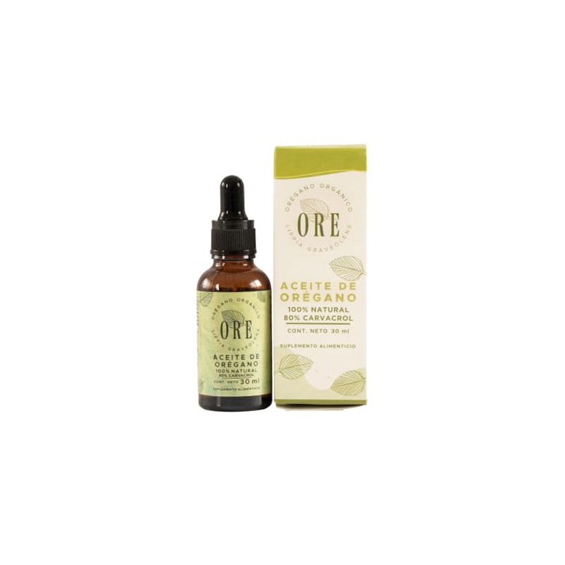 Ore Set de Productos de Orégano Natural, Aceite 30ml, Perlas