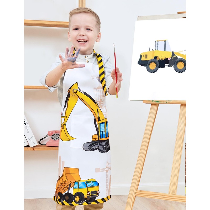 WERNNSAI Apron and Chef's Hat Set, Truck