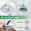 Lefree, 2 in 1 Toilet Brush and Plunger Set with