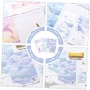 MAGICLULU 4sets Fresh Style Illustrated Letter Writing Paper Stationery Set