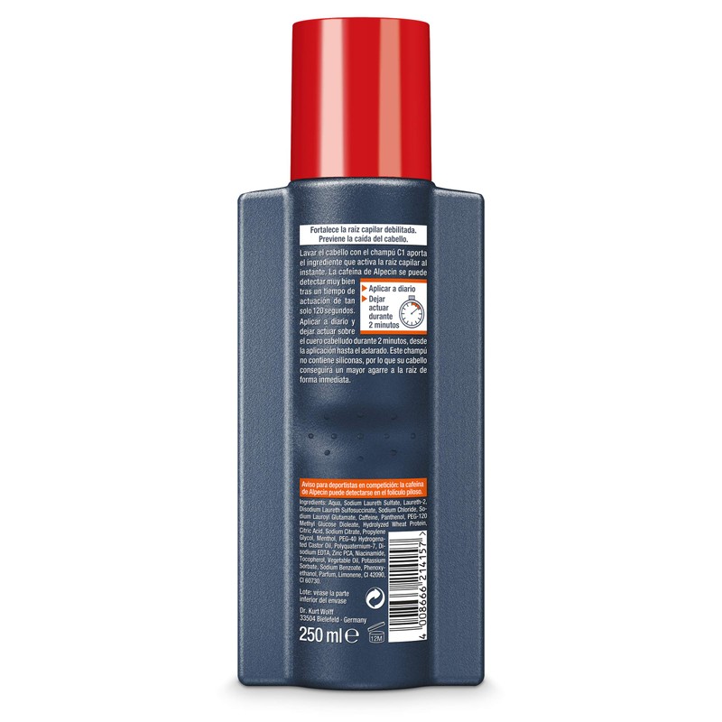 Alpecin Coffein-Shampoo C1 - 8.45 oz /250 ml - fresh