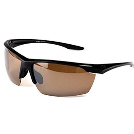 Naute Sport The Loca Ultra Lightweight Polarized Sunglasses (Black, Amber)