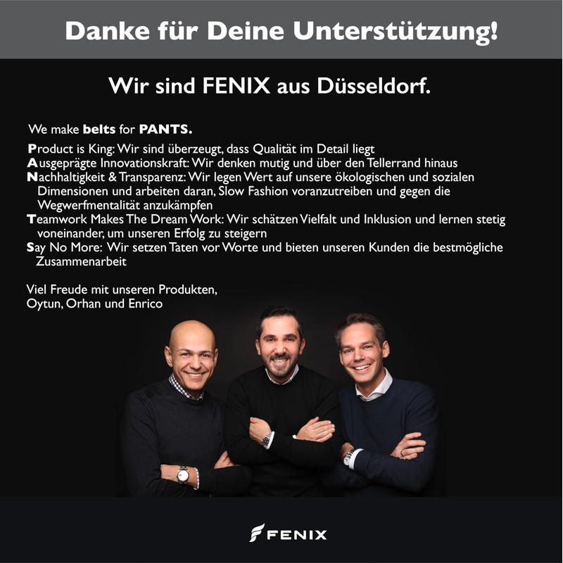 FENIX Men's Belt Adjustable Leather Belt Lucca Size 85 cm