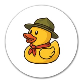 Huuraa Sticker Squeaky Duck Scout Rubber Duck Boy Scout Gift 10 cm