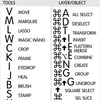 Photoshop Reference Keyboard Hotkeys Decals for Mac OS Black, White