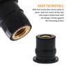 20PCS M5 Rubber Well Nuts, Universal Fairing Fasteners Windshield Motorcycle