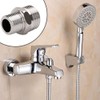 2PCS 304 Shower Hose Connectors Male to Female Threaded Connector