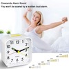 Night Light Small Alarm Clock | Silent Non-Ticking Quartz Clock