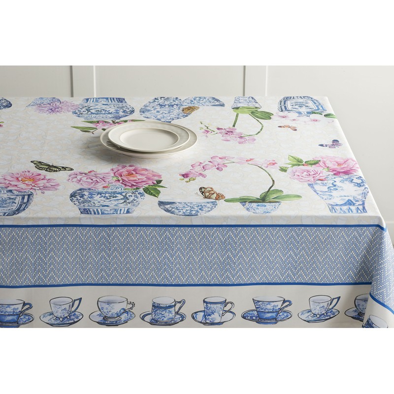 Maison d' Hermine Tablecloth 100% Cotton 140cmx180cm Washable Square Table