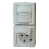 Kopp Blue Electric 131402009 Contact Protected Double Plug Socket with