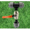 tee Junction Fitting with Metal Full Flow Valve for mdpe