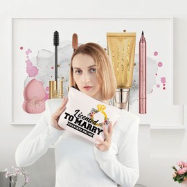 LEVLO Kosmetiktasche für Hochzeiten, offizielles Lizenzgeschenk für Heiratsantrag, mit Reißverschluss, Geschenk für Hochzeit, Minister, Hochzeit, Pastor, License to Marry,