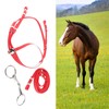 PVC Adjustable Horse Bridle Rein Harness Headstalls Removable Stainless Steel