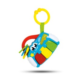 Clementoni - Elektronische Rassel Baby Klavier Spielzeug, Mehrfarbig, 17221