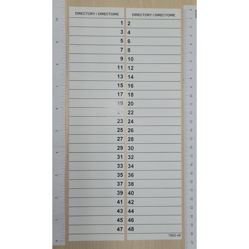 Littversions 48 Circuits 2 Pack Circuit Breaker Panel Directory Labels/Decals/Stickers,