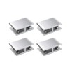 INCREWAY 4pcs Glass Clamp, Adjustable Double Side Aluminum Alloy Glass