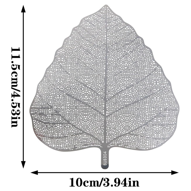 AYLIFU 2 PCS Tea Leaf Strainer Bodhi Leaf Shape Tea
