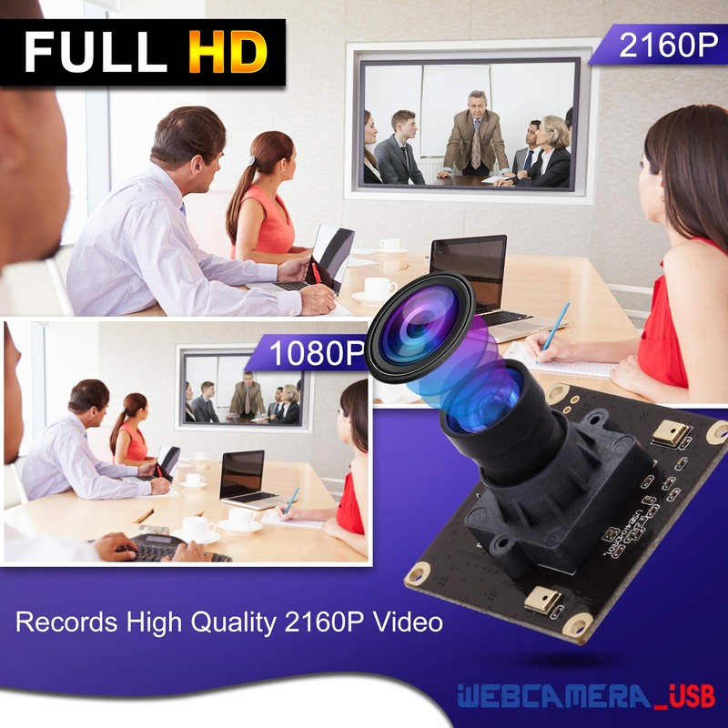 G 4K USB Camera Module 2160p Webcam Module, Wide Angle