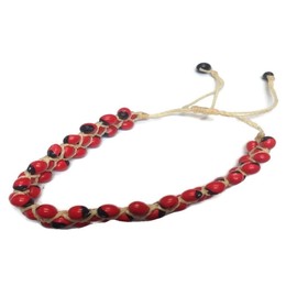 Evil Eye Peony Seed Bracelet 2 Row