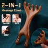 Natural Wood 7-Finger Antler Hair and Scalp Massager | Wood
