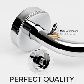 LSWYYP Shower Head Pipe Extension Arm with Flange,stainless steels S Shaped Shower Arm,8 Inch Long Shower Riser Shower Height Extender for Bathroom Accessory,Silver