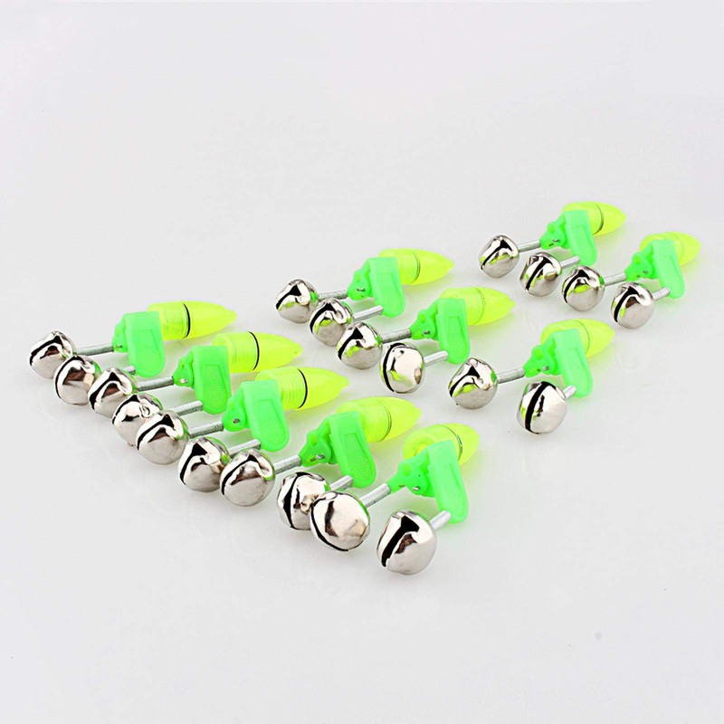Nimomo 10 pcs Fishing Bell, Double Alarm Bells, Night Accessory