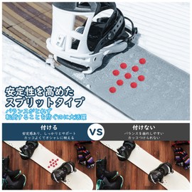 9 Pcs Snowboard Deck Pads, MoKo Snowboarding Pads, Anti-Slip Deck Pad, Split Type, Pointed Studded Aluminum Safety Safety Red