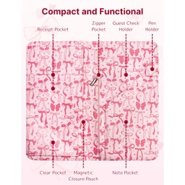 Server Book with Zipper Pocket and Magnetic Closure Server Booklet Waitress Book Serving Book with Money Pocket Waitstaff Organizer Fit Server Apron Waiter Book Wallet High Volume Pocket