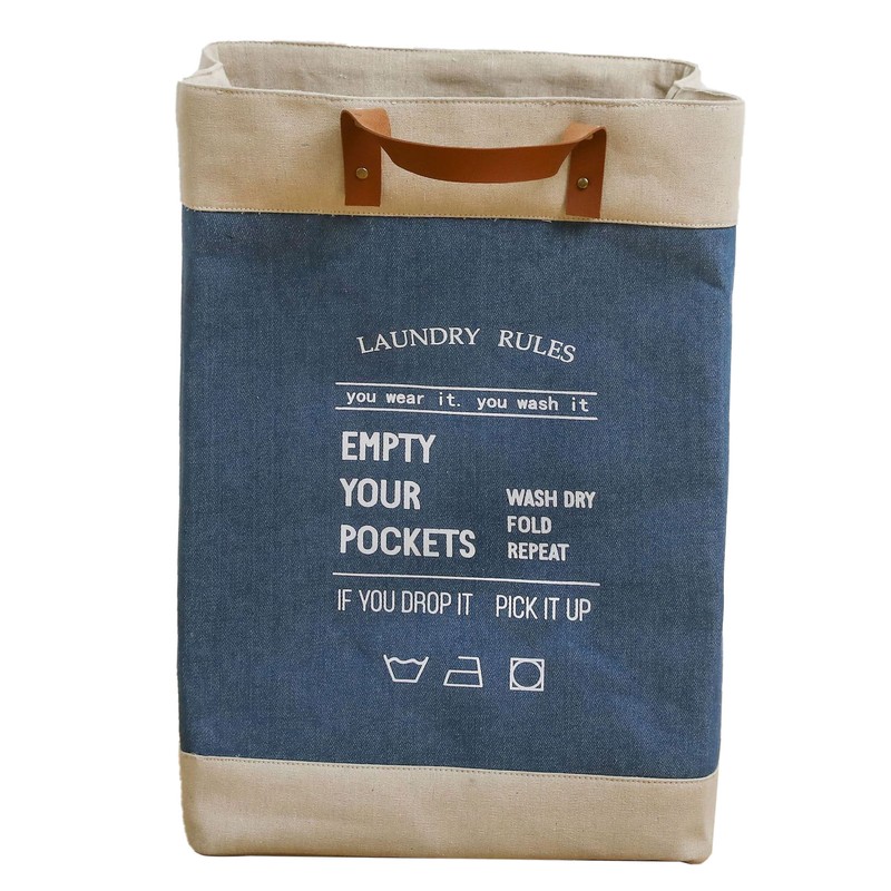 Laundry Basket Grocery Bag Jute Large Capacity Dirty Clothes Storage