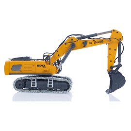 TOUCAN RC HOBBY RC Excavator for Adults 1/50 K970 Metal Bucket Tracks Upgraded Version Remote Control Construction Vehicle Light Sound RTR Rechargeable Battery Gift Case