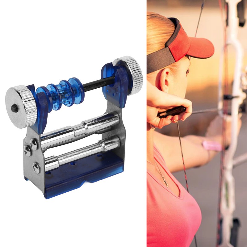 Archery Bowstring Serving Thread Jig Silicone and Metal Buckle Design