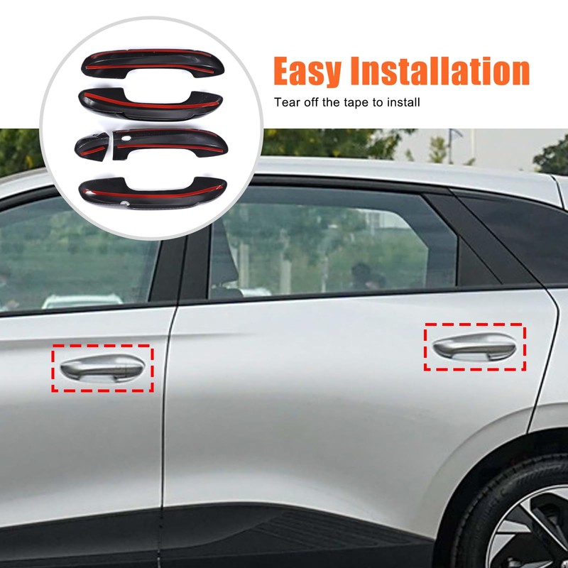PIUGILH Door Handle Cover for MG MG4 Mulan 2022-2024, Car
