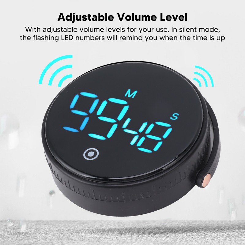 Digital Kitchen Timer Magnetic Large LED Display Countdown Timer for