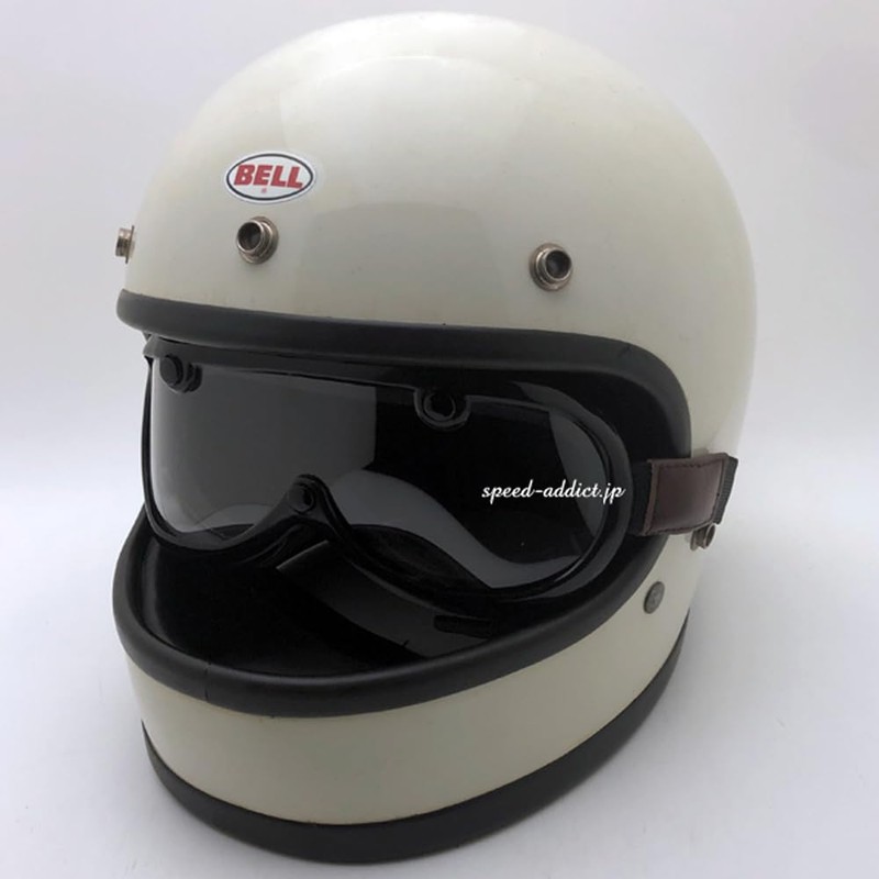 SPEED ADDICT GREASER 60's VINTAGE GOGGLE STANDARD 1 inch BROWN