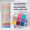 Glitzer Lidschatten Palette, 9 Farben Glitter Eyeshadow Palette, Hochpigmentierter Augen