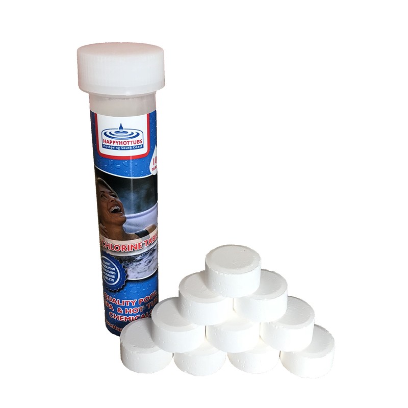Happy Hot Tubs Small Dispenser With 10 Ultimate Chlorine Tablets