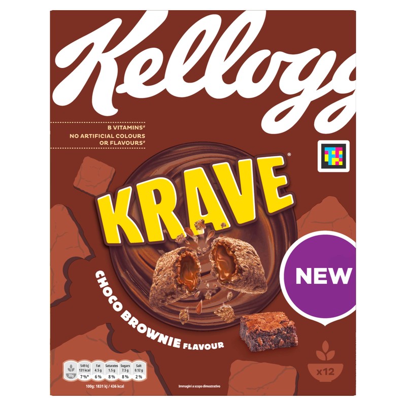 Kellogg's Krave Choco Brownie, 375g