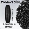 100 PCS Breakaway Clasp, Black Breakaway Lanyard Clasp for Jewelry