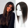Hair Toppers for Women Real Human Hair, 360°3D Topper for