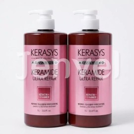 Kerastase 케라시스 케라마이드 극손상 울트라 트리트먼트 1L 2개 빗질이 즐거워지는 시간 Kerassis Keramide Ultra Treatment for Severely Damaged Hair 1L, 2 Pieces, Joyful Brushing Time [1 liter x 2 pieces]